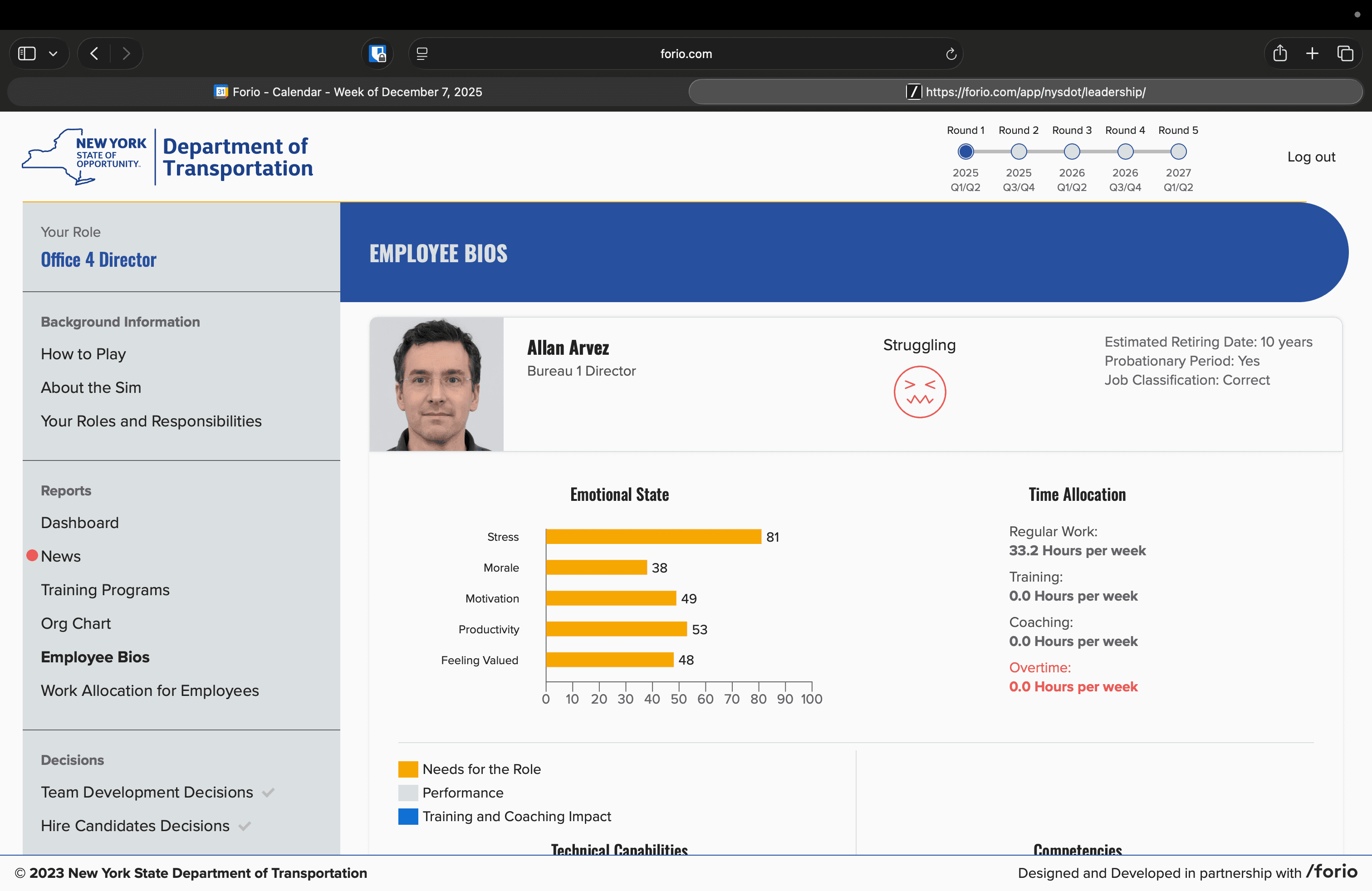 Employee Bios NYSDOT